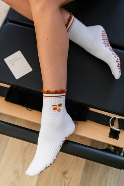 Pumpkin Spice Grip Socks